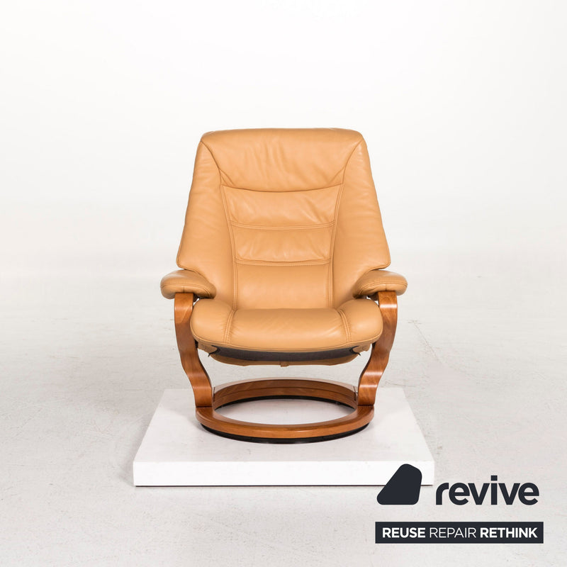 Himolla Leder Sessel Beige Relaxfunktion Relaxsessel 