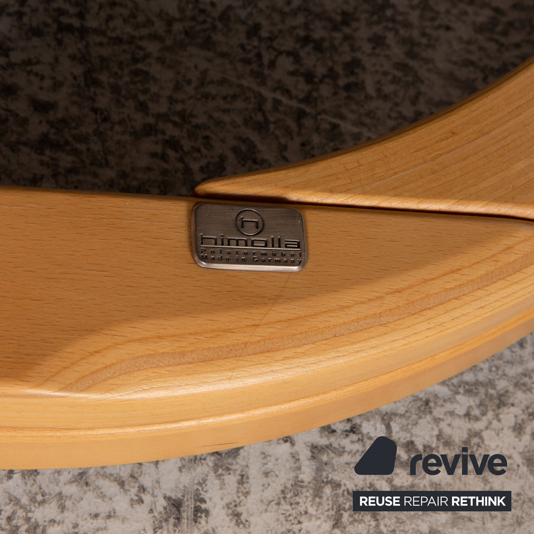 Himolla leather armchair blue function incl. footstool