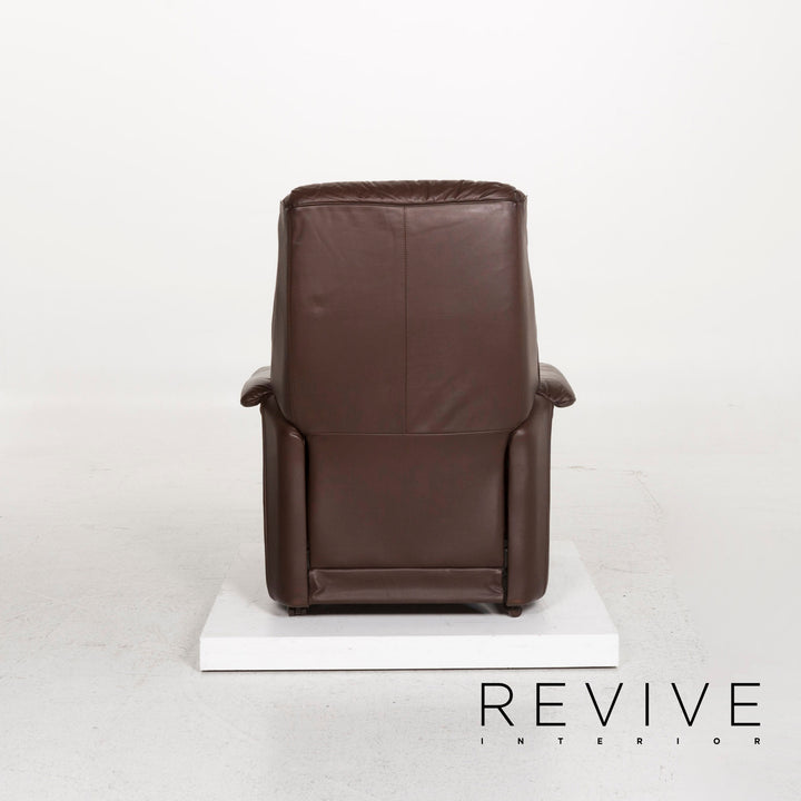Himolla Leder Sessel Braun Dunkelbraun Relaxsessel Relaxfunktion Funktion #12926
