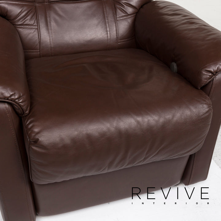 Himolla Leder Sessel Braun Dunkelbraun Relaxsessel Relaxfunktion Funktion #12926