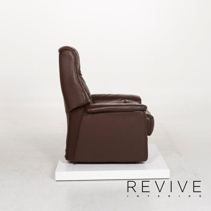Himolla Leder Sessel Braun Dunkelbraun Relaxsessel Relaxfunktion Funktion #12926