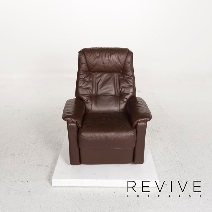 Himolla Leder Sessel Braun Dunkelbraun Relaxsessel Relaxfunktion Funktion #12926