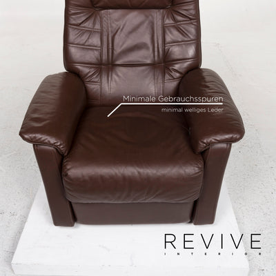 Himolla Leder Sessel Braun Dunkelbraun Relaxsessel Relaxfunktion Funktion #12926