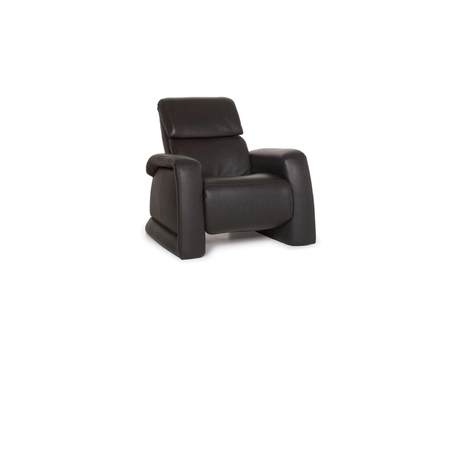 Himolla leather armchair gray incl. relax function #13061