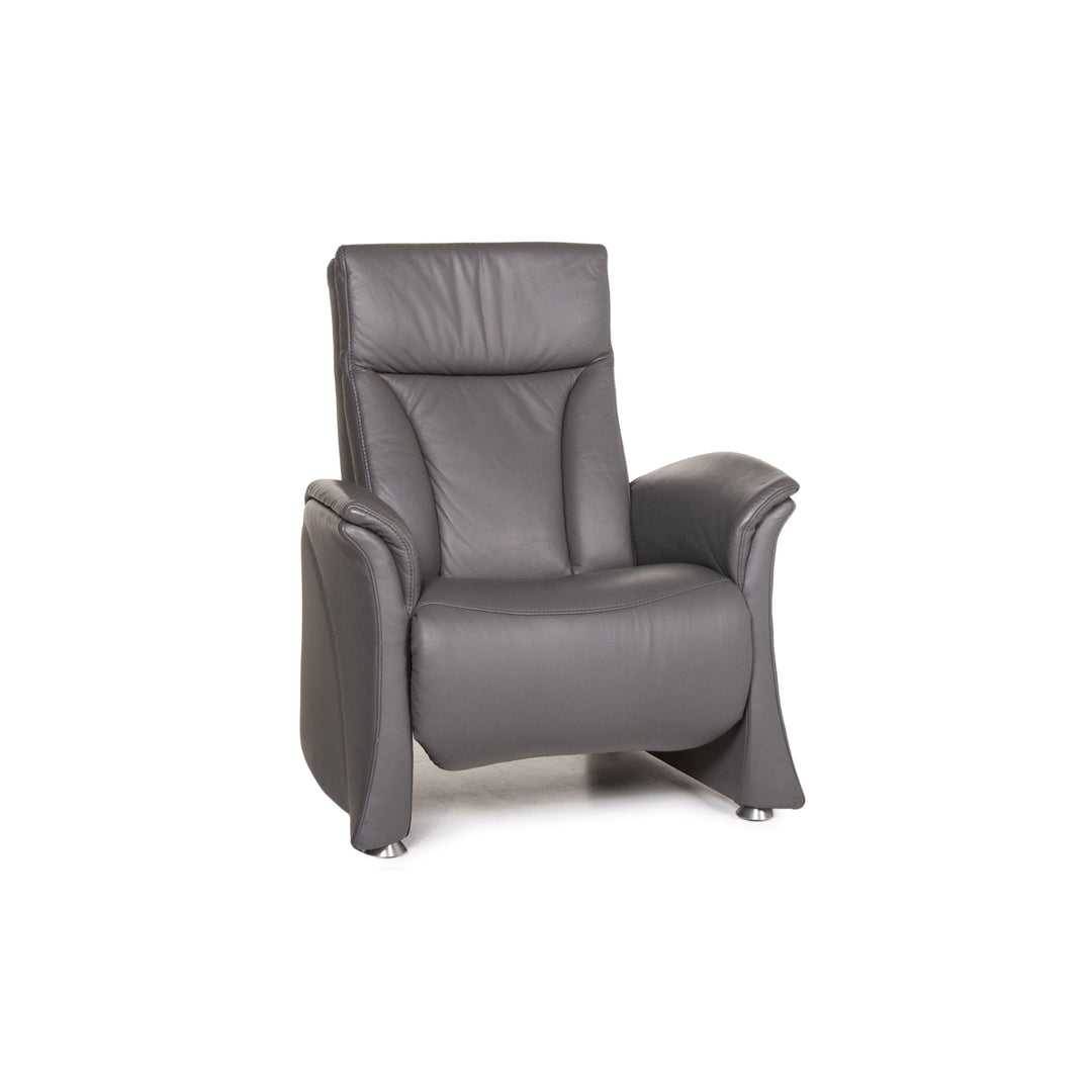 Himolla Leder Sessel Grau Relaxfunktion Funktion Relaxsessel #13371