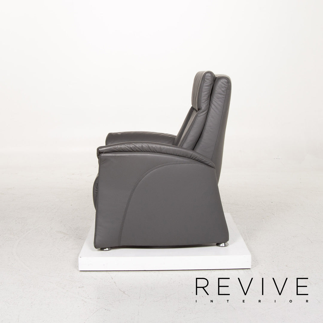 Himolla Leder Sessel Grau Relaxfunktion Funktion Relaxsessel #13371
