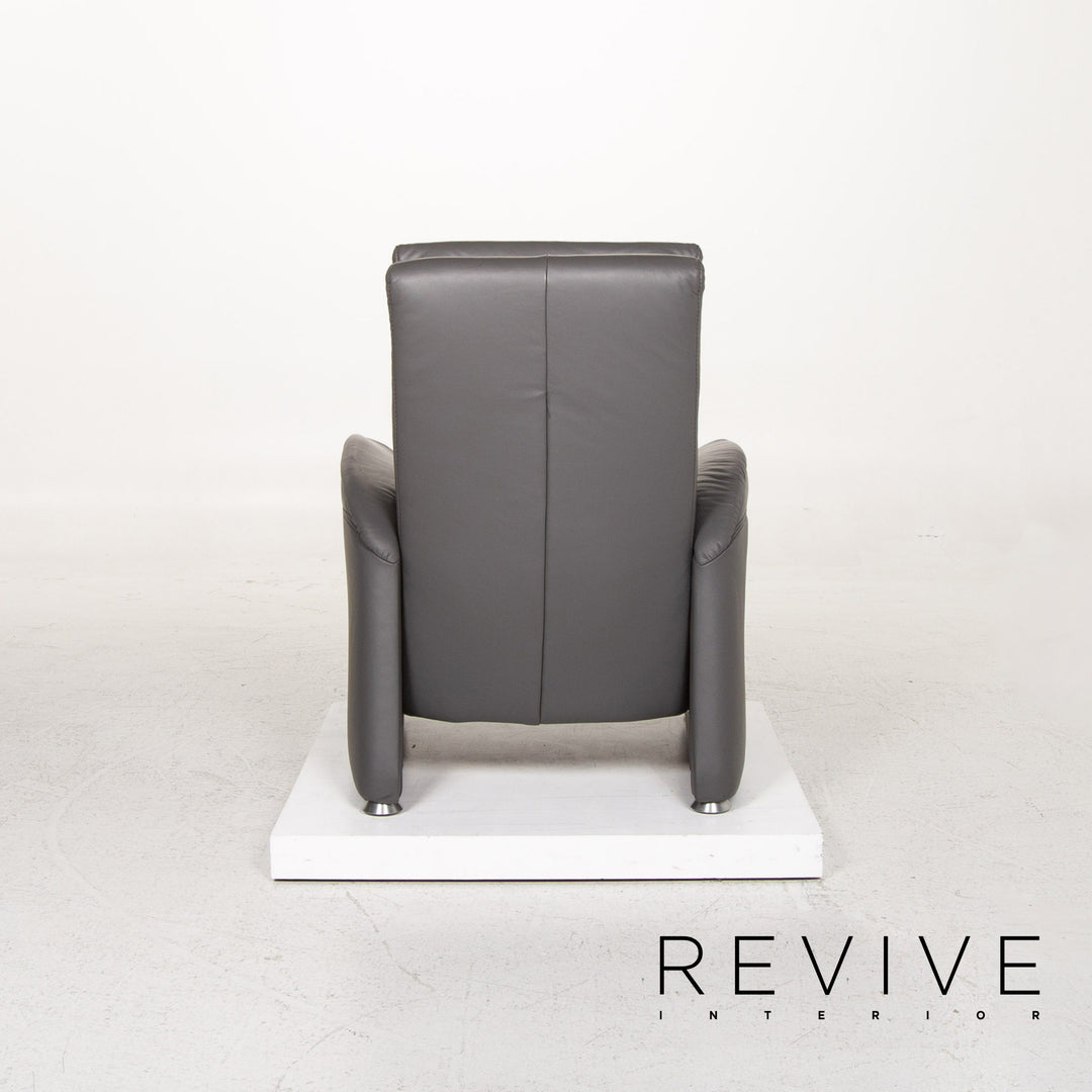 Himolla Leder Sessel Grau Relaxfunktion Funktion Relaxsessel #13371