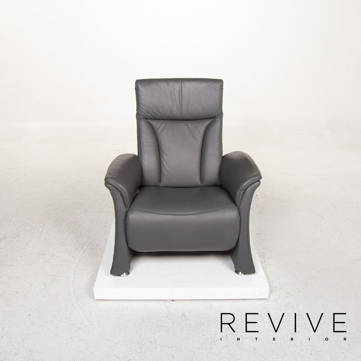 Himolla Leder Sessel Grau Relaxfunktion Funktion Relaxsessel #13371