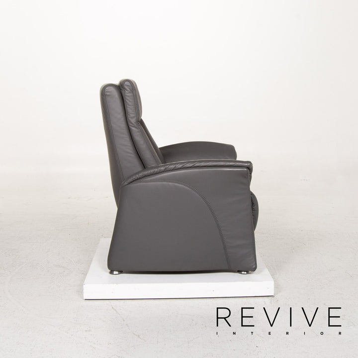 Himolla Leder Sessel Grau Relaxfunktion Funktion Relaxsessel #13371
