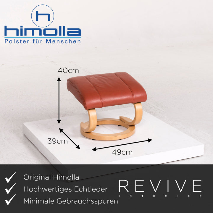 Himolla Leder Sessel inkl. Hocker Rot Relaxfunktion Funktion #12405