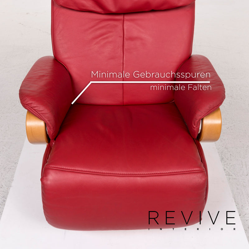 Himolla Leder Sessel Rot Funktion Relaxfunktion 