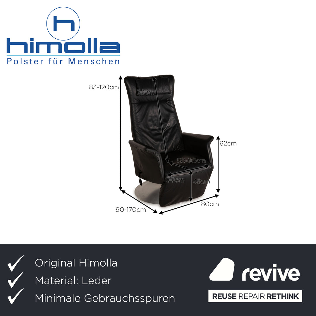 Himolla Leder Sessel Schwarz Funktion Relaxfunktion