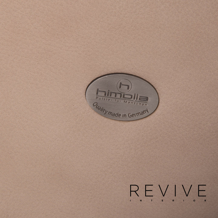 Himolla leather armchair taupe grey-beige relax function function relax armchair #15320