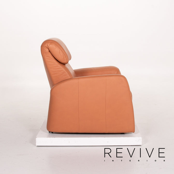 Himolla Leder Sessel Terrakotta Orange Relaxfunktion Funktion Relaxsessel Outlet #13658