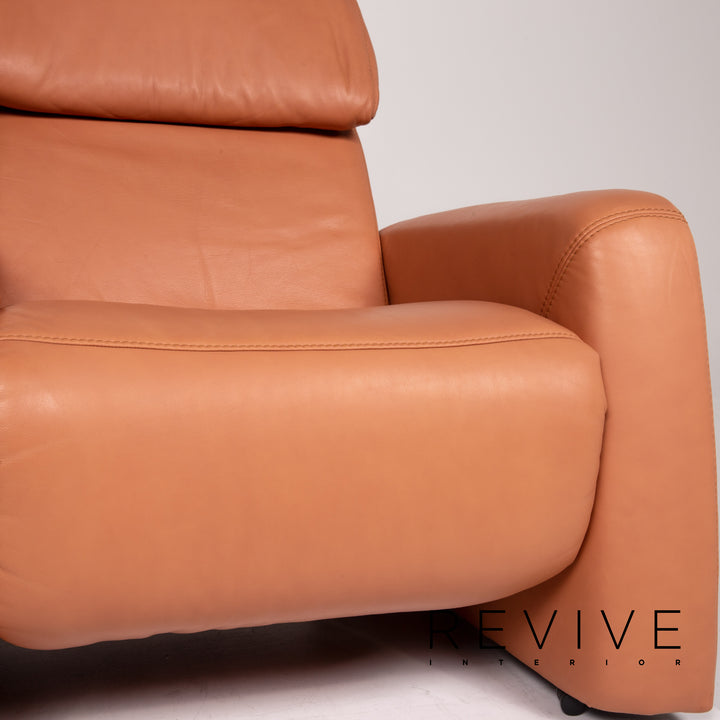 Himolla Leather Armchair Terracotta Orange Relaxation Function Relaxation Armchair Outlet #13658