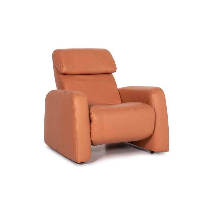 Himolla Leather Armchair Terracotta Orange Relaxation Function Relaxation Armchair Outlet #13658