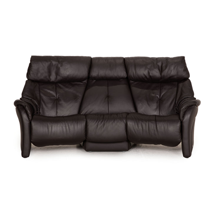 Himolla Leder Sofa Aubergine Dreisitzer Couch Funktion Relaxfunktion