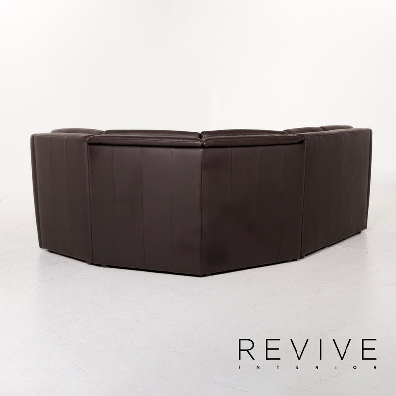 Himolla Leder Sofa Braun Dunkelbraun Couch 