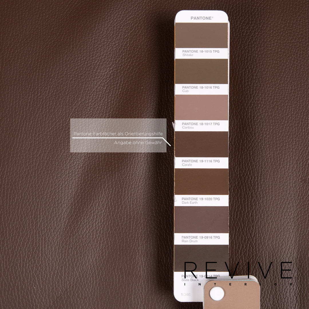 Himolla leather sofa dark brown brown two-seater function relax function couch #14126