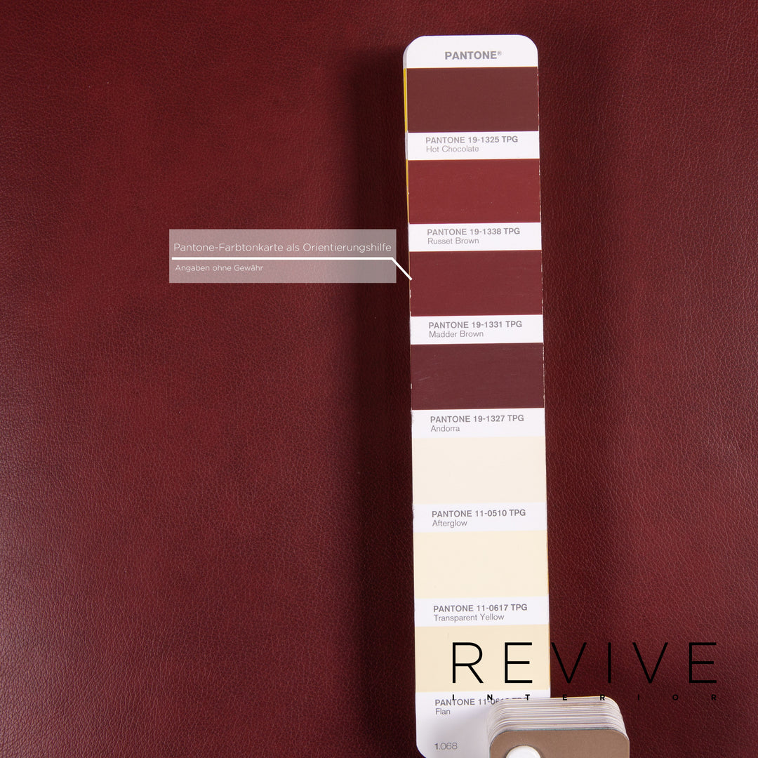 Himolla Leather Sofa Electric Function Red Dark Red Two Seater Relaxation Couch #14357