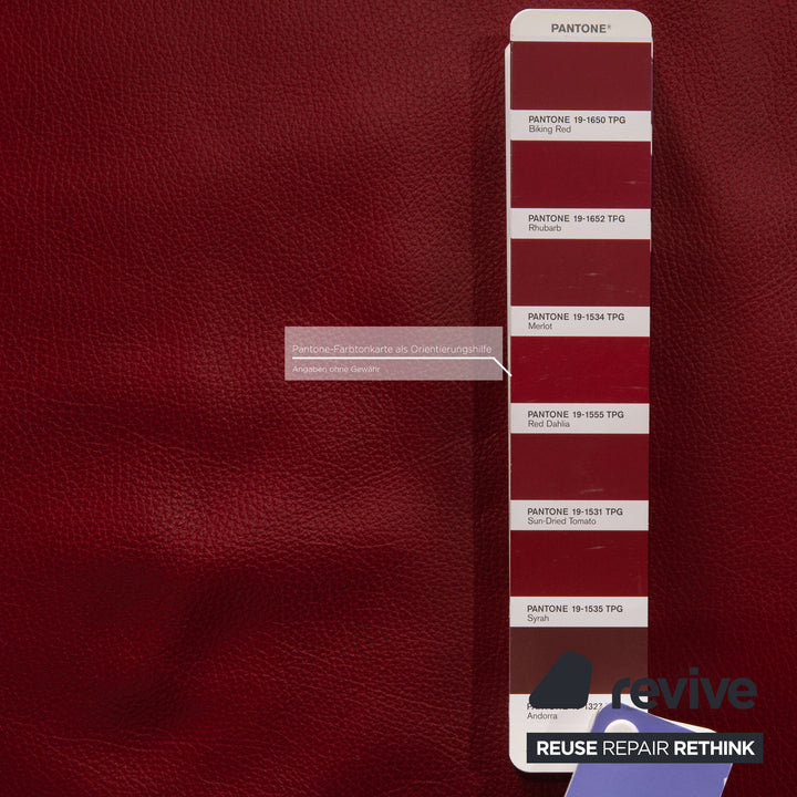 Himolla Leather Sofa Set Red Three Seater Two Seater Function Sofa Couch