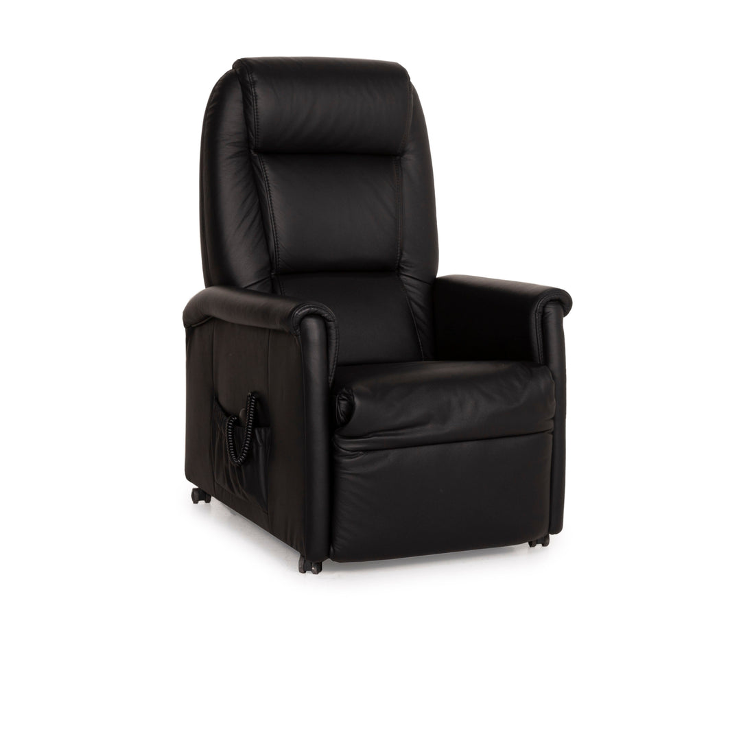 Himolla Quartett 9773 Leather Armchair Black electric relax function stand-up aid
