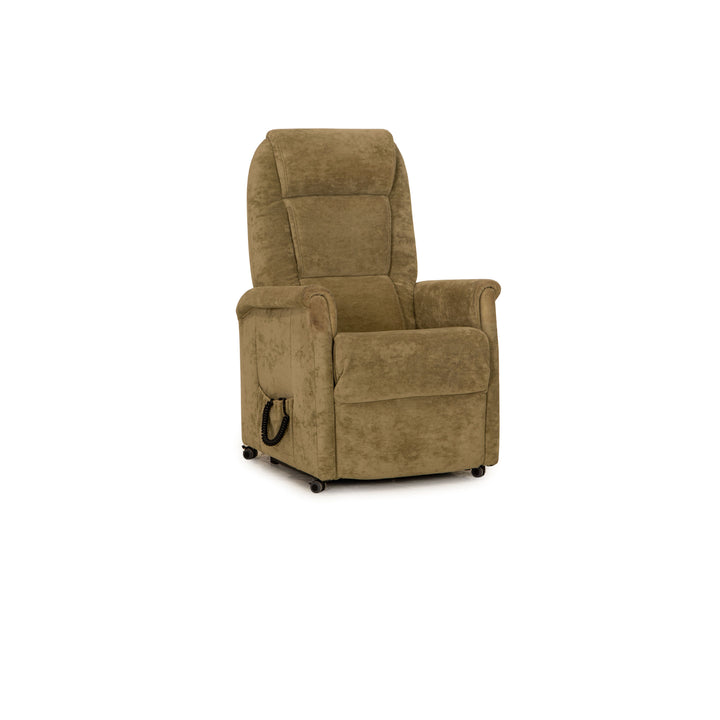 Himolla Quartett 9773 fabric armchair gray olive green electric function stand-up aid