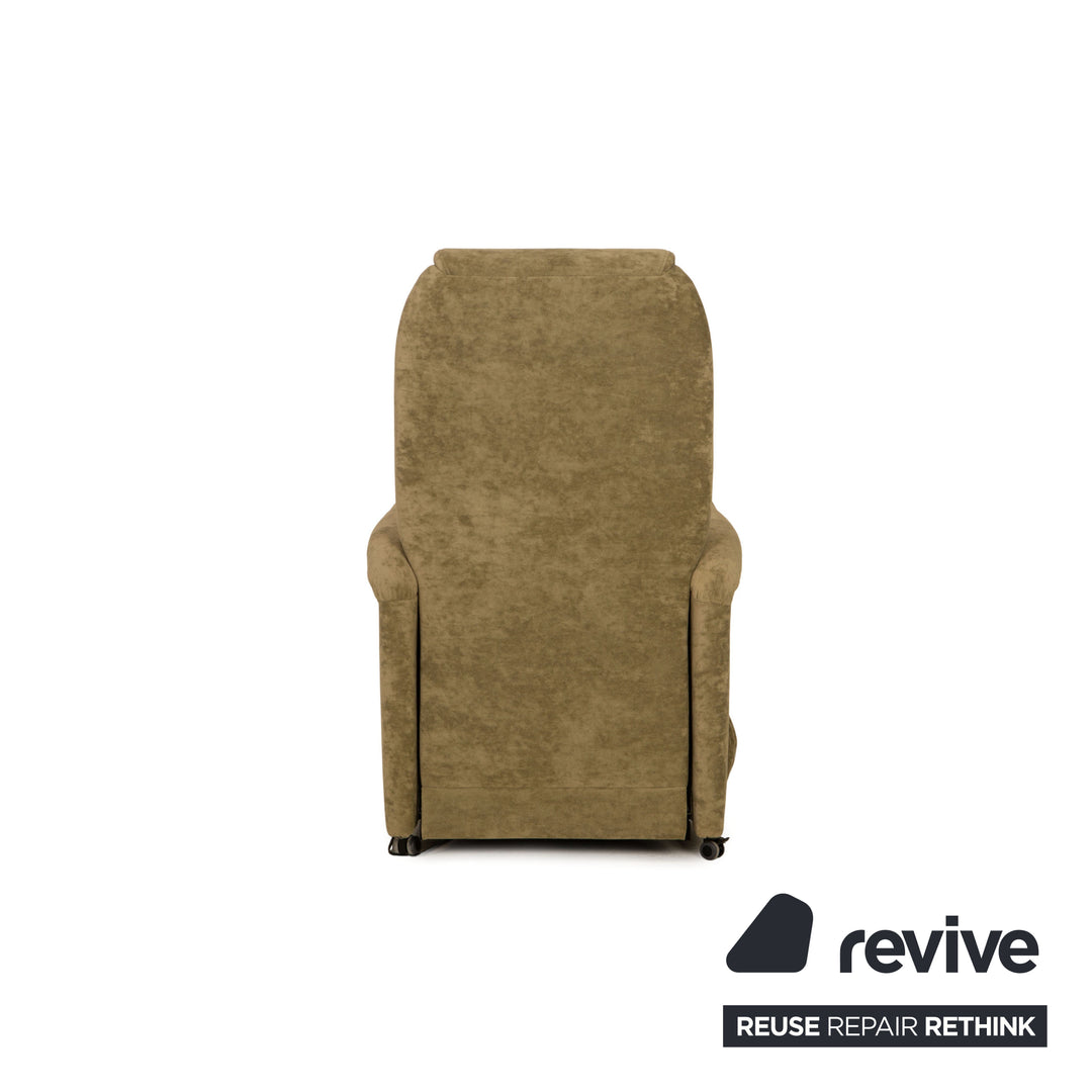 Himolla Quartett 9773 fabric armchair gray olive green electric function stand-up aid