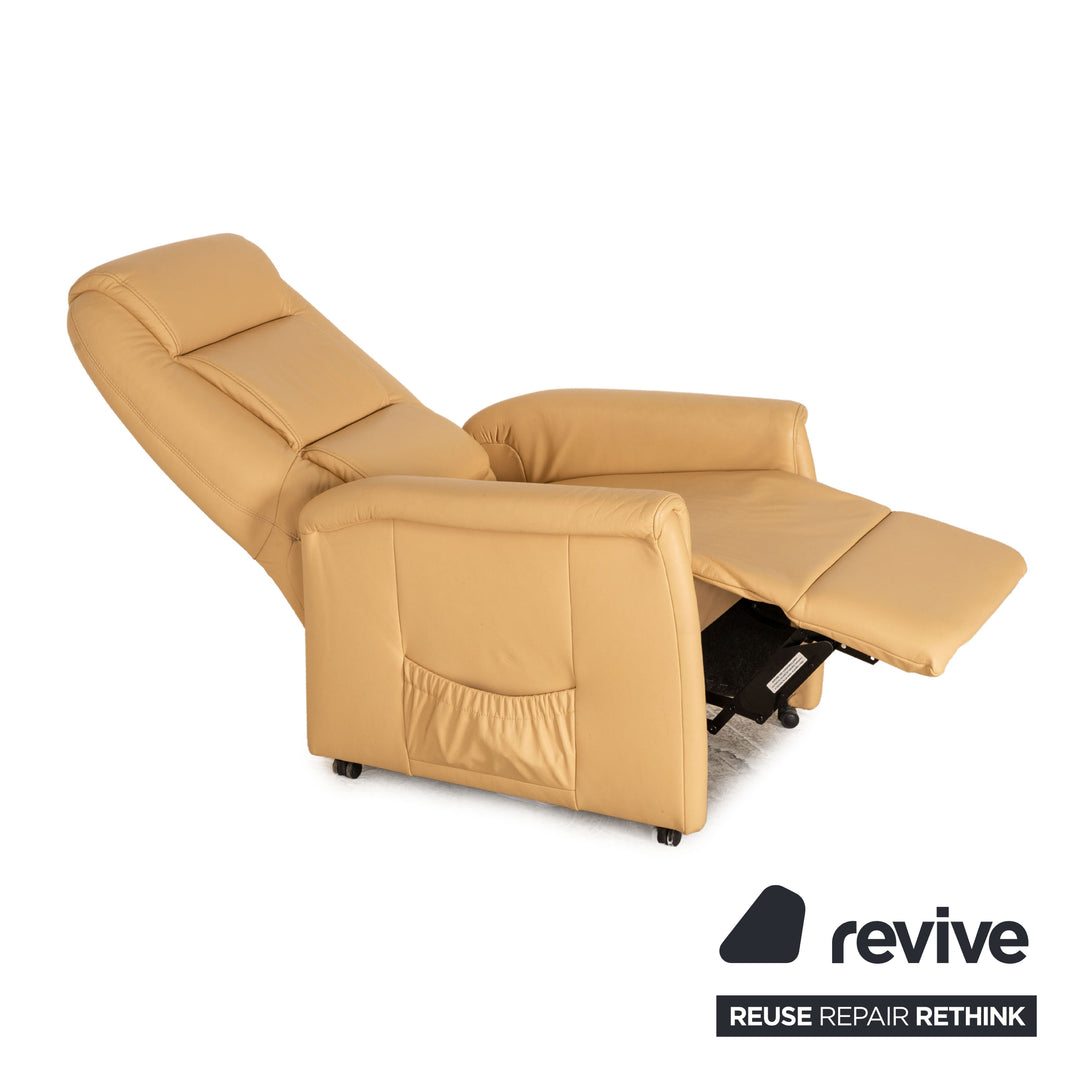 Himolla Quartett Leder Sessel Beige elektrische Relaxfunktion Funktion