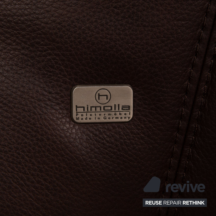 Himolla Soft Leather Two Seater Brown Sofa Couch