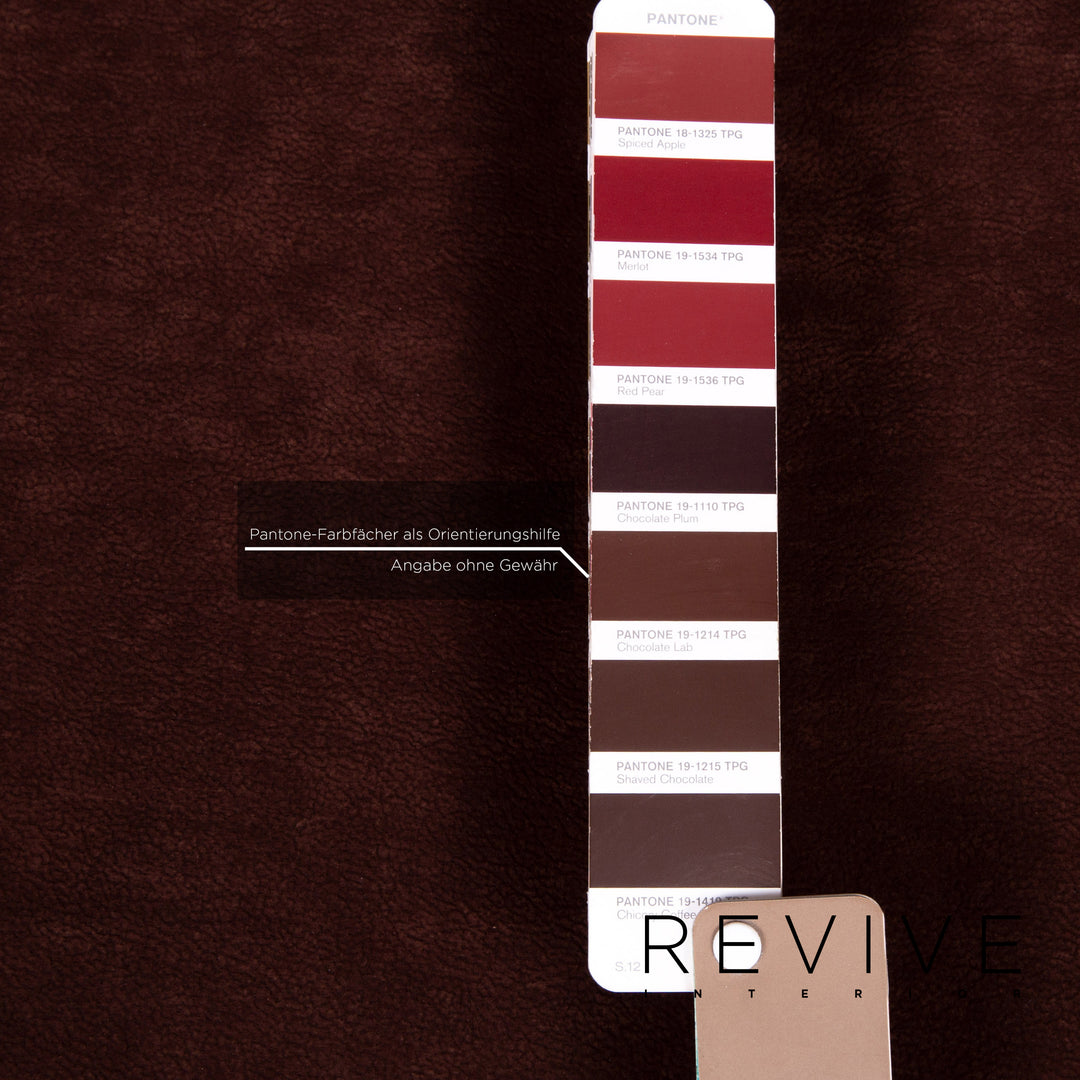 Himolla trapeze Alcantara fabric brown three-seater relax function couch #14973