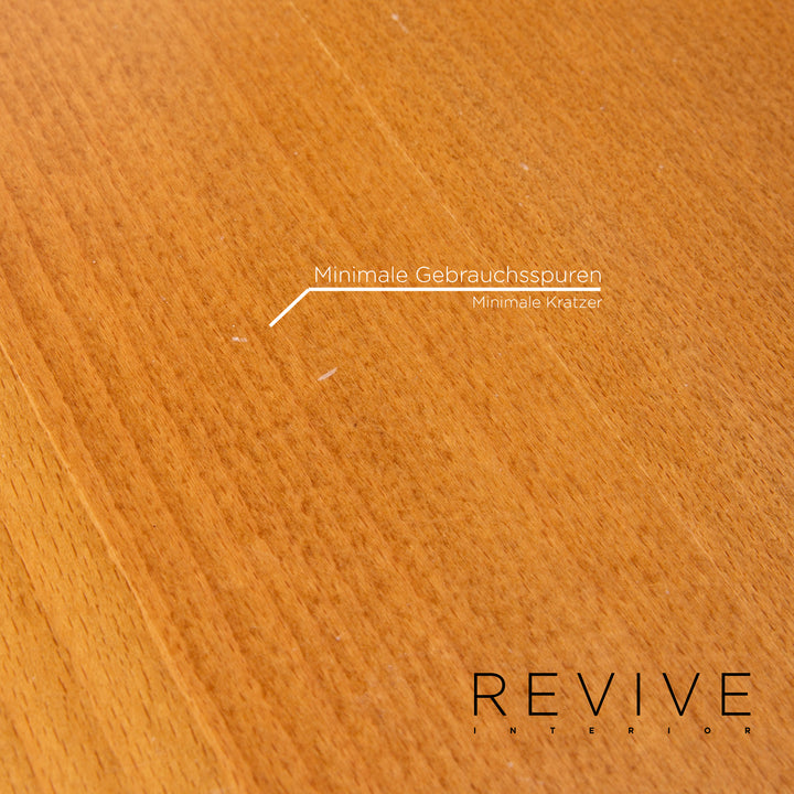 Himolla trapeze Alcantara fabric brown three-seater relax function couch #14973