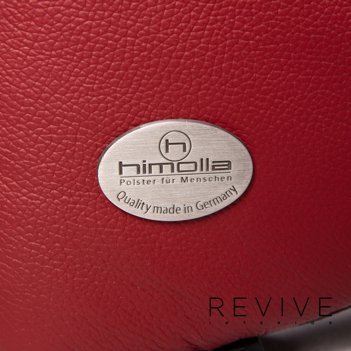 Himolla Trapez Sofa Garnitur Rot Dunkelrot Relaxfunktion Funktion Heimkinosofa 1x Dreisitzer 1x Zweisitzer #15673