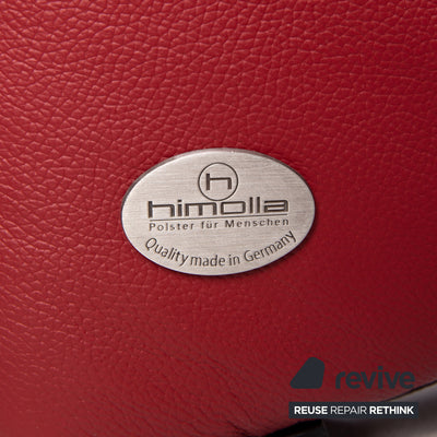 Himolla Trapez Sofa Rot Dunkelrot Relaxfunktion Funktion Heimkinosofa Couch #15393