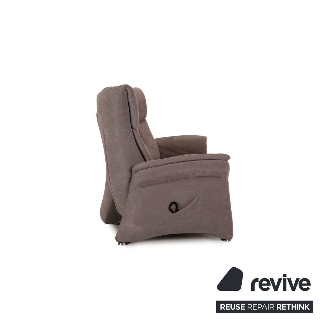 Himolla Varia Stoff Sofa Grau Dreisitzer Couch Funktion Relaxfunktion