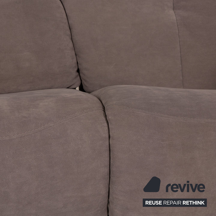 Himolla Varia Stoff Sofa Grau Dreisitzer Couch Funktion Relaxfunktion