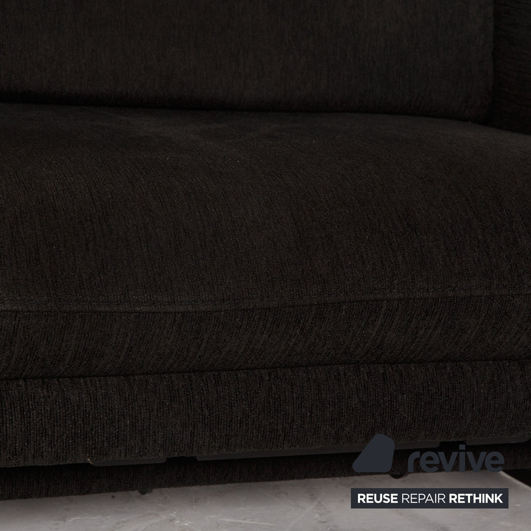 Himolla Waidring Stoff Zweisitzer Schwarz Sofa Couch  Funktion