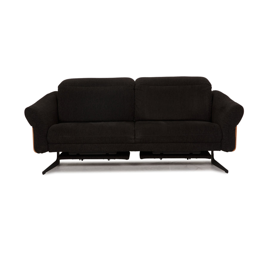 Himolla Waidring Fabric Two Seater Black Sofa Couch Function