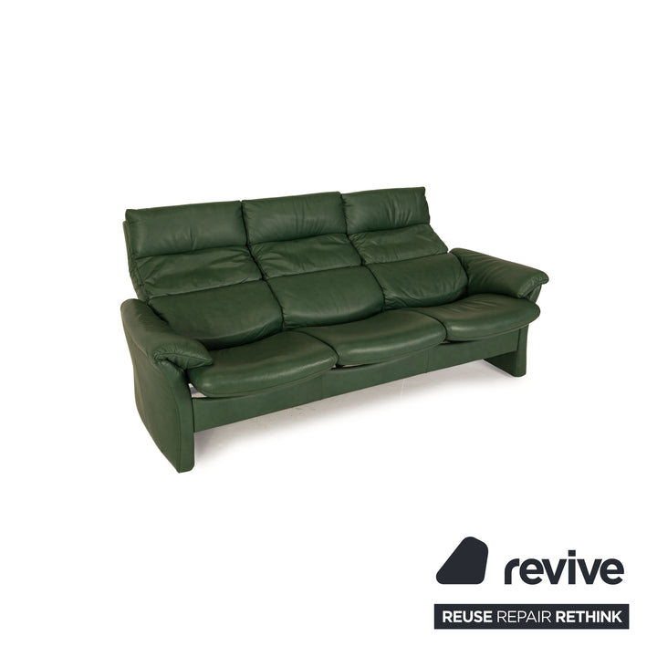 Himolla Zerostress Leder Dreisitzer Grün Sofa Couch Funktion