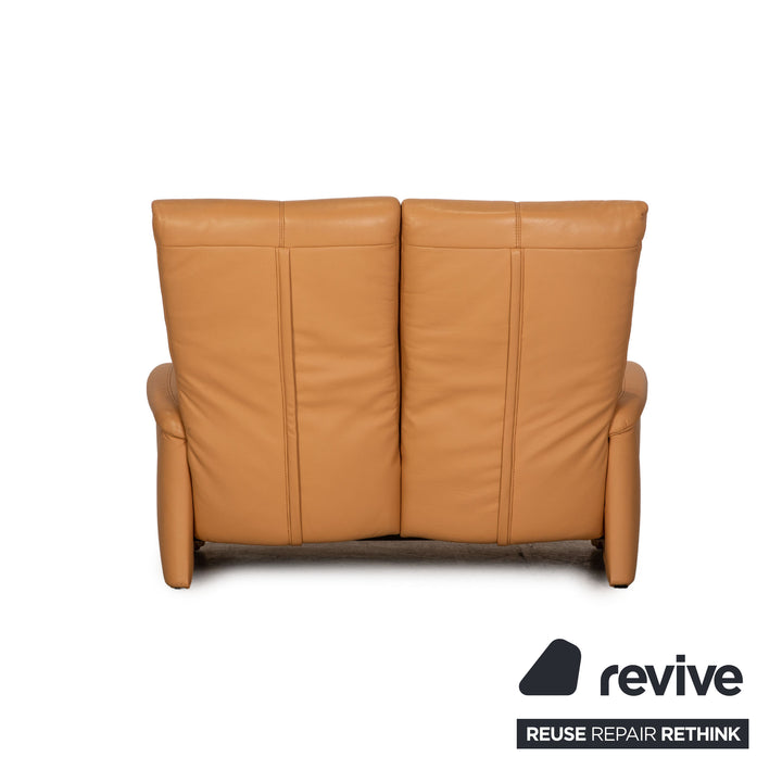 Himolla Zweisitzer Leder Beige Couch Sofa Funktion