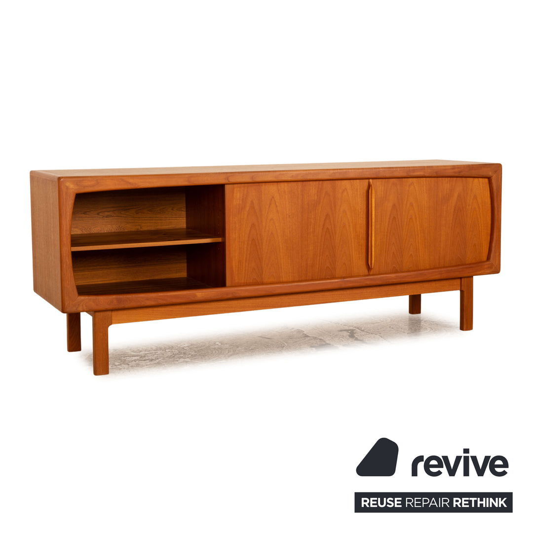 H.P. Hansen Holz Sideboard Teak Vintage Braun 200 x 49 cm