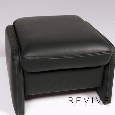 Hukla Leder Hocker Grün Leder #10682