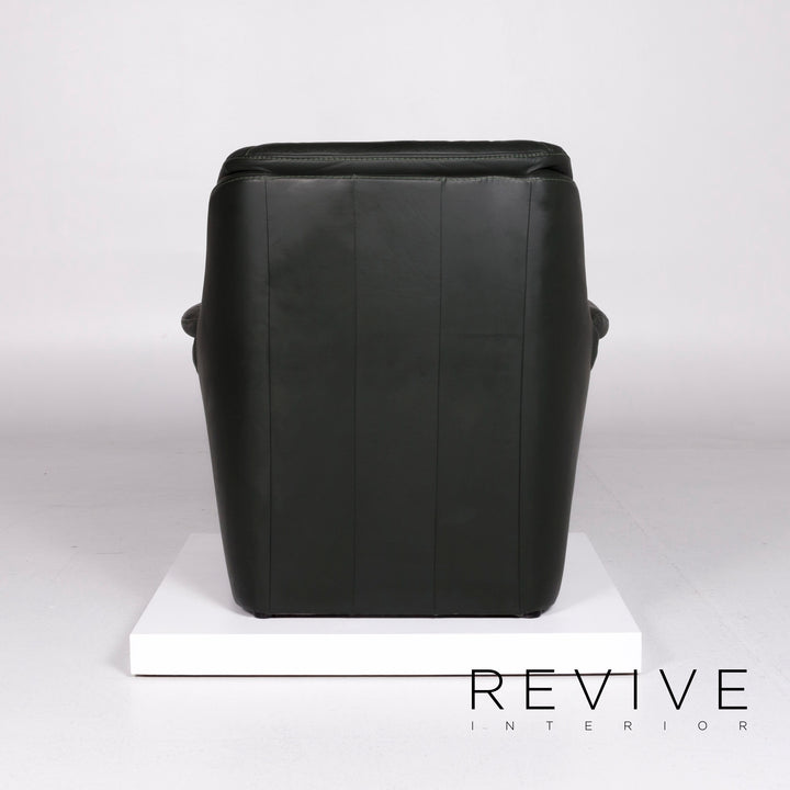 Hukla Leather Armchair Green Leather #10680