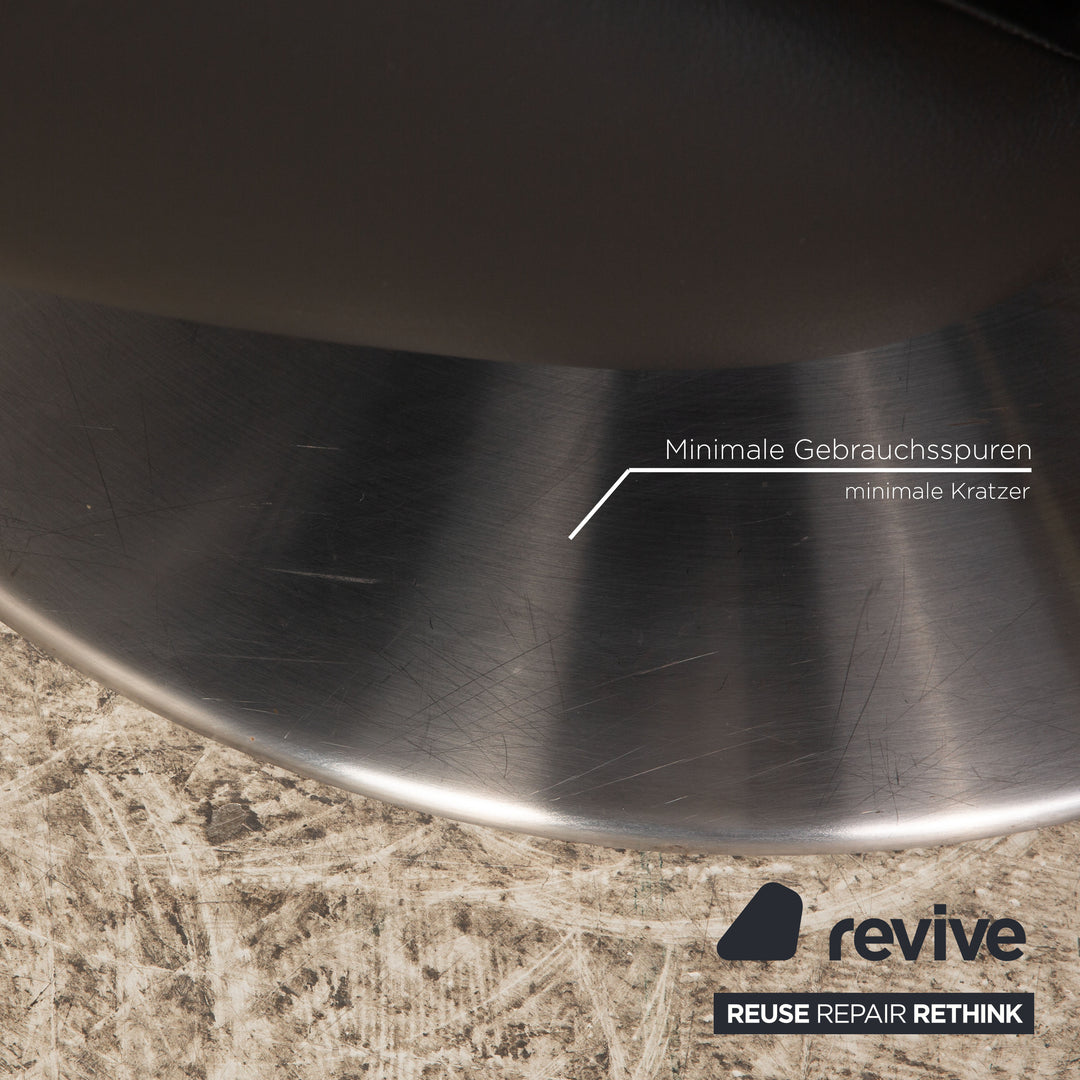 Hukla leather armchair black manual function