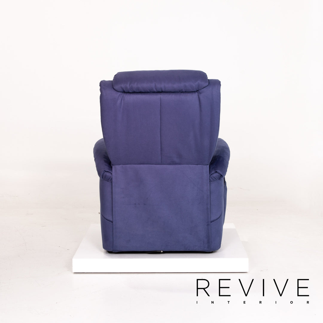 Hukla Microfiber Fabric Armchair Electric Blue Relax Function Outlet #14207