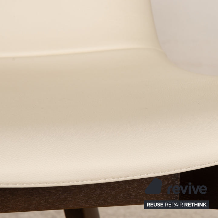 hülsta D27 leather chair set cream