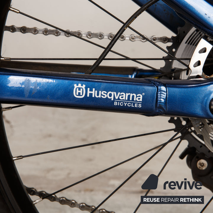 Husqvarna MOUNTAIN CROSS 5 2021 Aluminum Electric Mountain Bike Blue White RG XL Bicycle Fully
