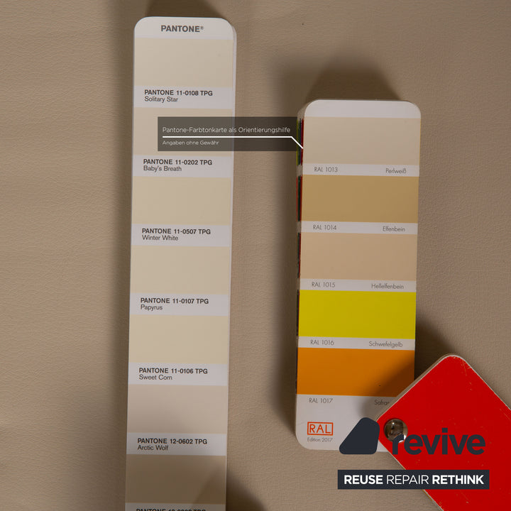 IconX STUDIOS Apollo imitation leather box spring bed beige