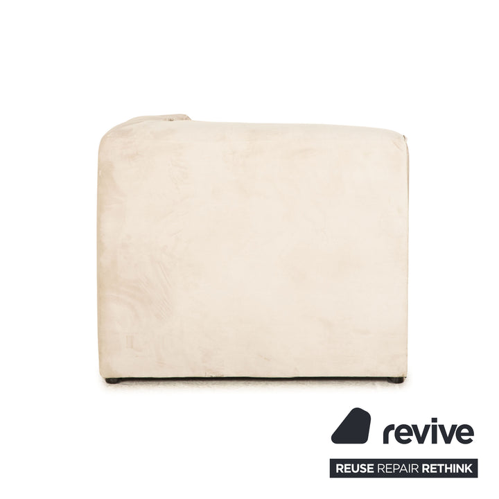 iconX STUDIOS Beluga Velvet Fabric Two Seater Sofa Light Gray