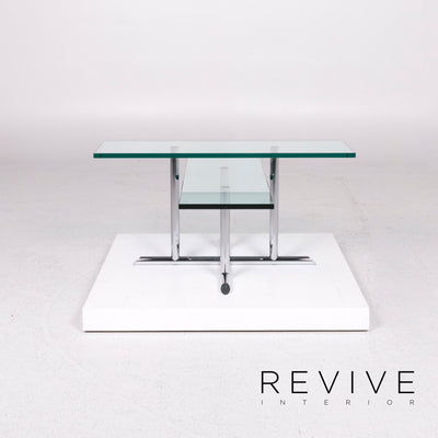 Rolf Benz Glas Couchtisch Silber Tisch #11951
